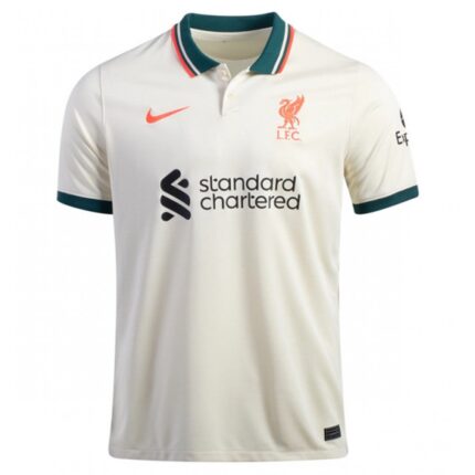 Men's Liverpool Red 2021/22 White Away Jersey