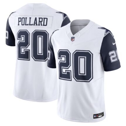 Menu2019s Dallas Cowboys Tony Pollard White Vapor F.U.S.E. Limited Jersey